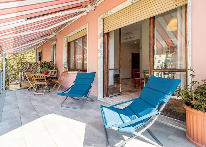 Lovely Apartment X5 W/ Terrace & Private Parking